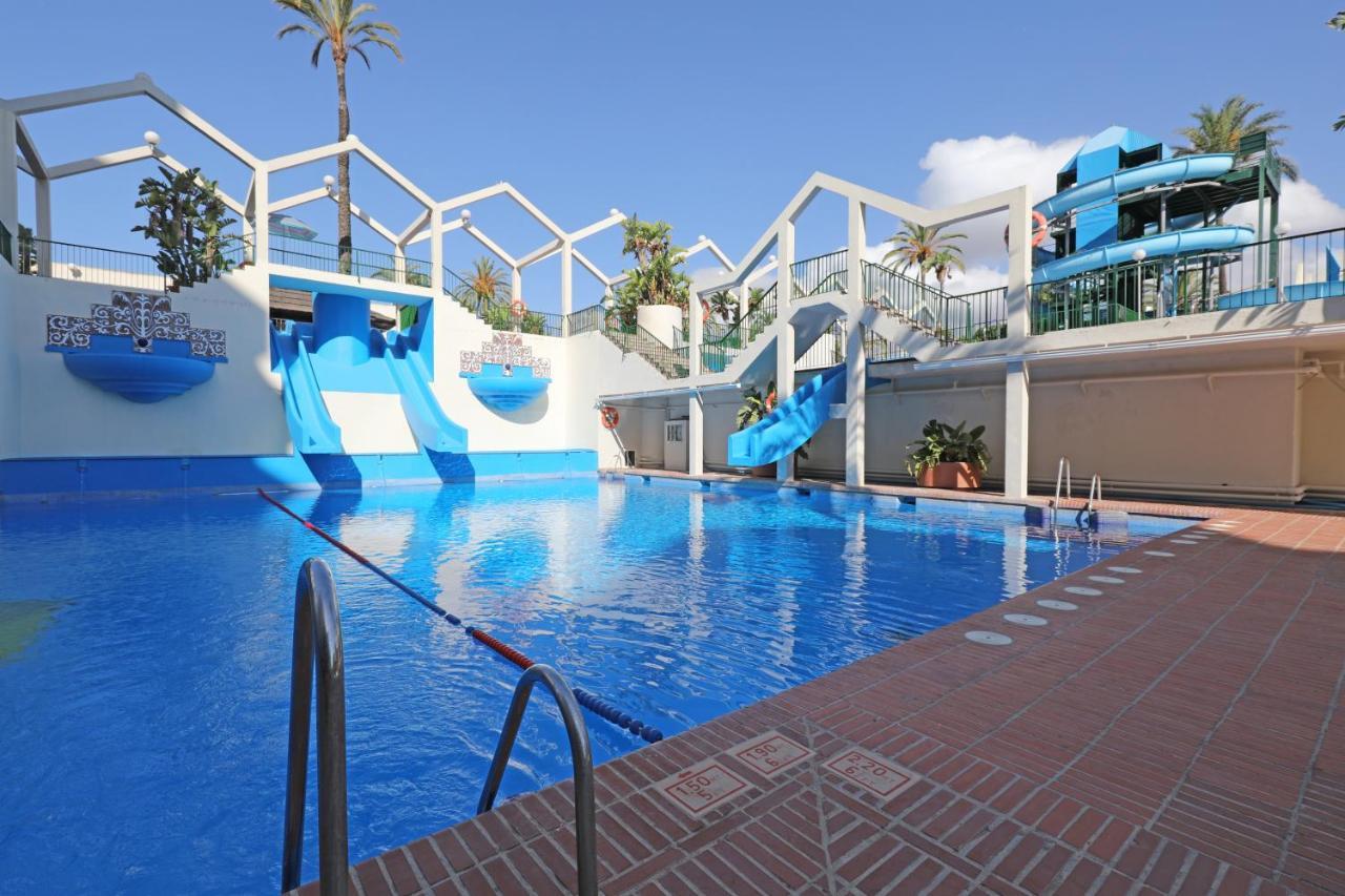 074 - Fabulous Sea View Apartment In Benal Beach Complex Benalmádena Exteriör bild